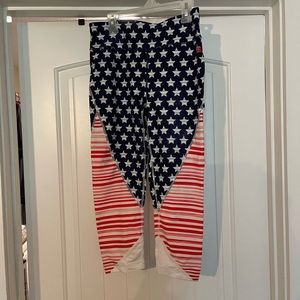 American flag Capri legging